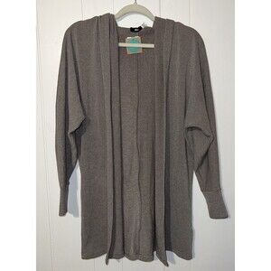 BDG Taupe Hooded Open Long Cardigan Women Sz XS